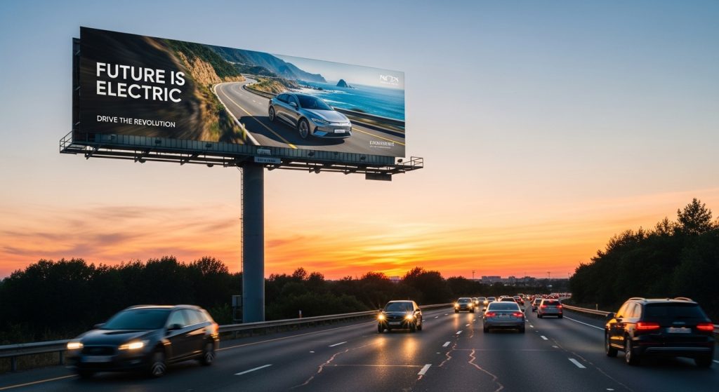 billboard advertisement at highway